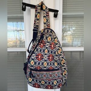 Vera Bradley Tennis Sling Backpack in Sun Valley